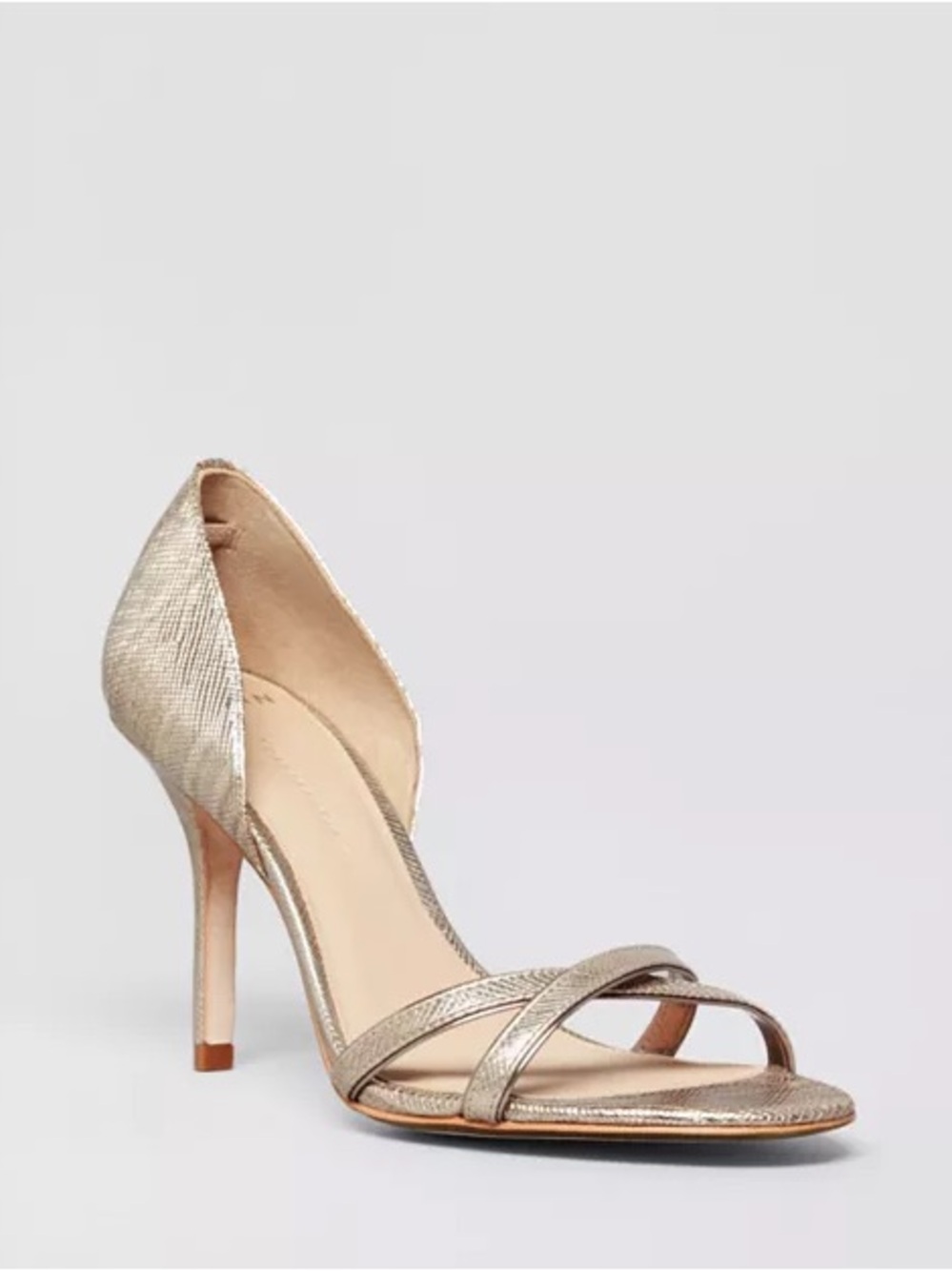 Aerin Metallic D'Orsay Strappy Heels